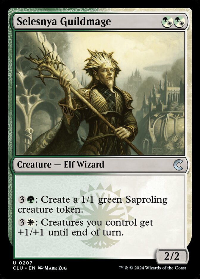 Selesnya Guildmage – Uncommon Magic: The Gathering card from Ravnica: Clue Edition (#207)