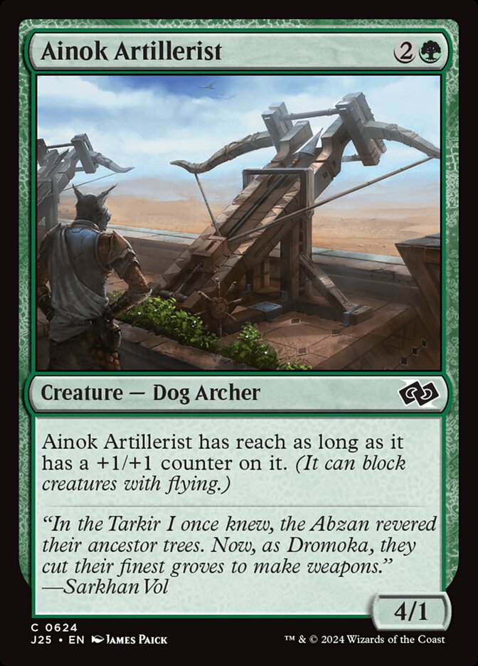 Ainok Artillerist – Common Magic: The Gathering card from Foundations Jumpstart (#624)