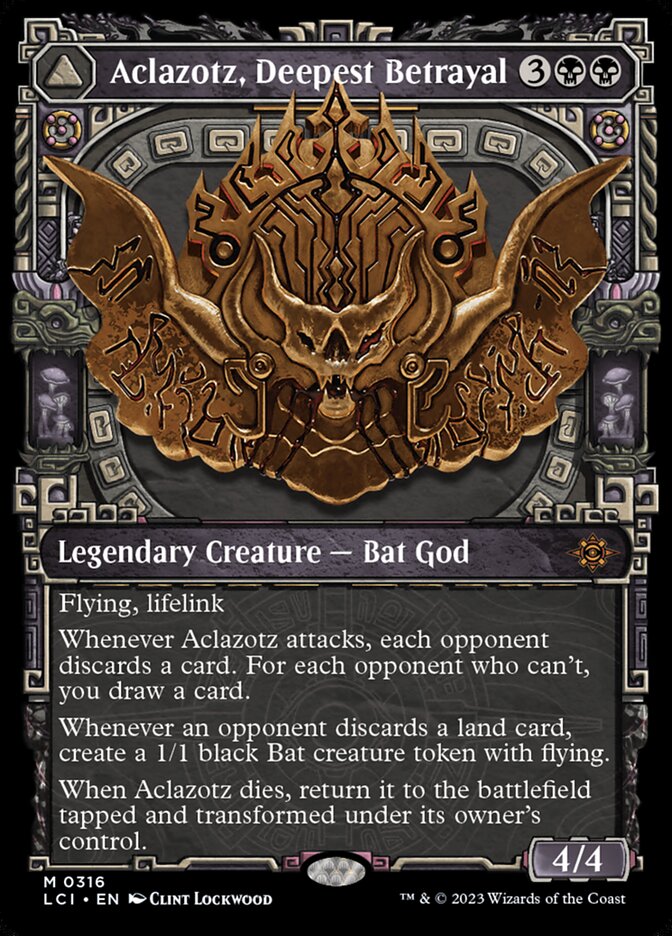 Aclazotz, Deepest Betrayal // Temple of the Dead – Mythic Magic: The Gathering card from The Lost Caverns of Ixalan (#316)