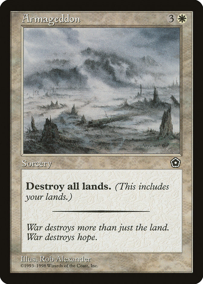 Armageddon – Rare Magic: The Gathering card from Portal Second Age (#12)