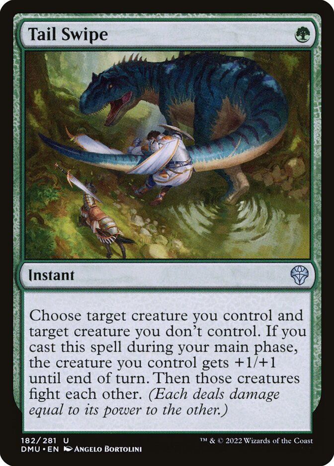Tail Swipe – Uncommon Magic: The Gathering card from Dominaria United (#182)