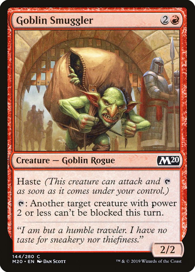 Goblin Smuggler – Common Magic: The Gathering card from Core Set 2020 (#144)