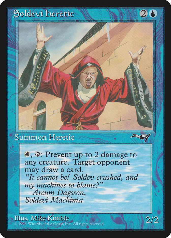 Soldevi Heretic – Common Magic: The Gathering card from Alliances (#33b)