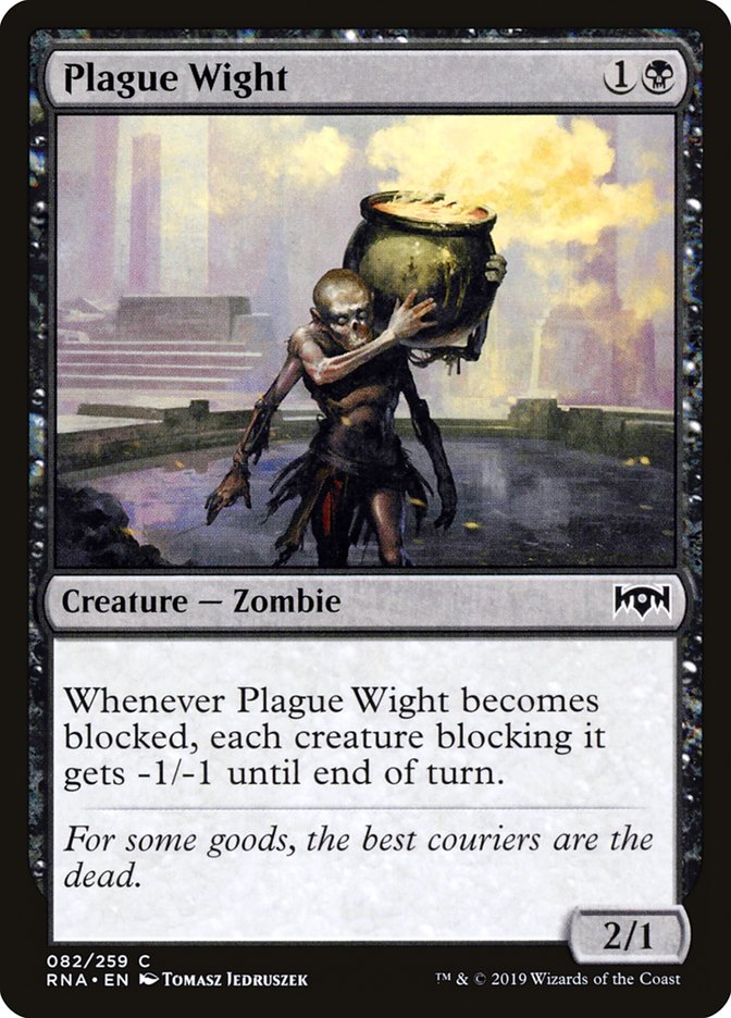 Plague Wight – Common Magic: The Gathering card from Ravnica Allegiance (#82)