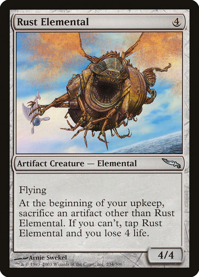 Rust Elemental – Uncommon Magic: The Gathering card from Mirrodin (#234)