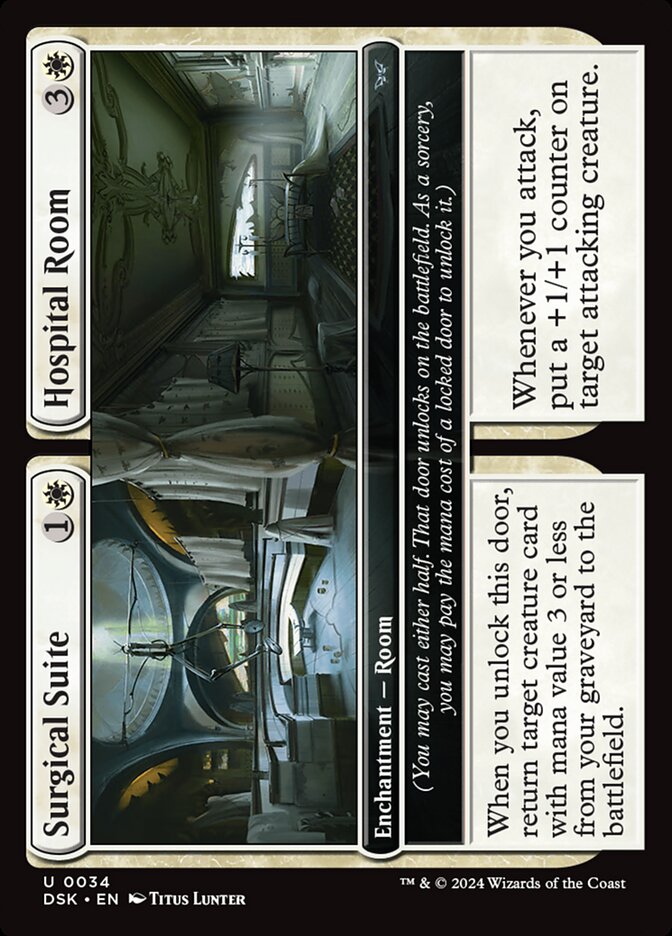 Surgical Suite // Hospital Room – Uncommon Magic: The Gathering card from Duskmourn: House of Horror (#34)
