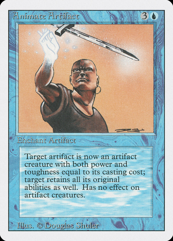 Animate Artifact – Uncommon Magic: The Gathering card from Revised Edition (#48)