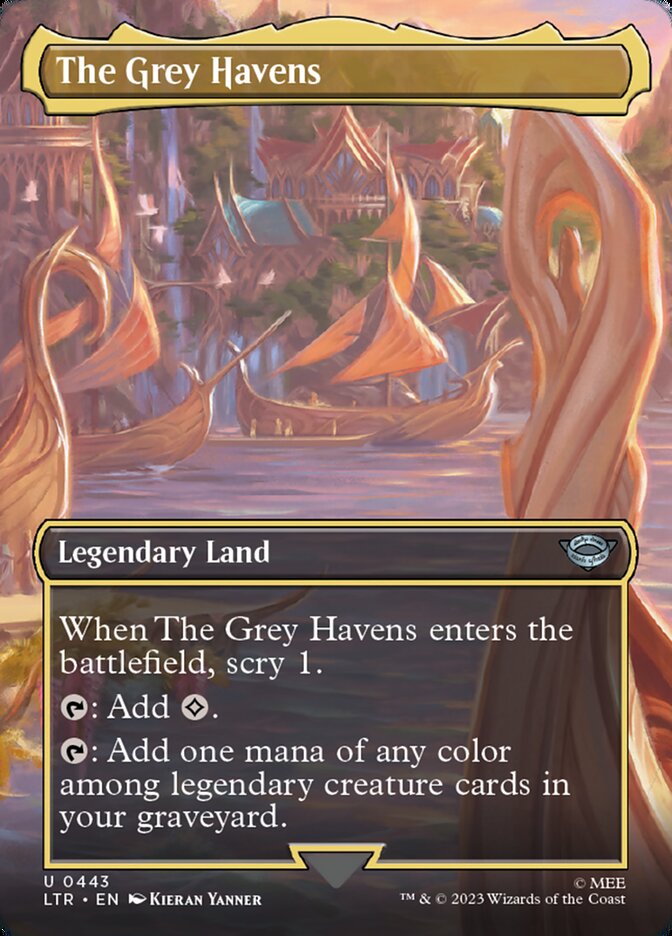 The Grey Havens – Uncommon Magic: The Gathering card from The Lord of the Rings: Tales of Middle-earth (#443)