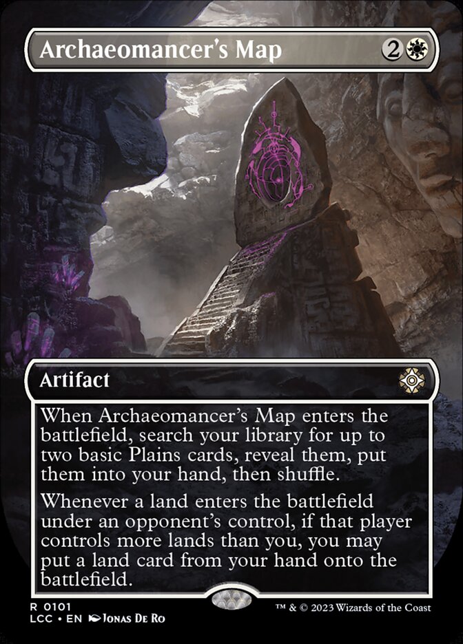 Archaeomancer's Map – Rare Magic: The Gathering card from The Lost Caverns of Ixalan Commander (#101)