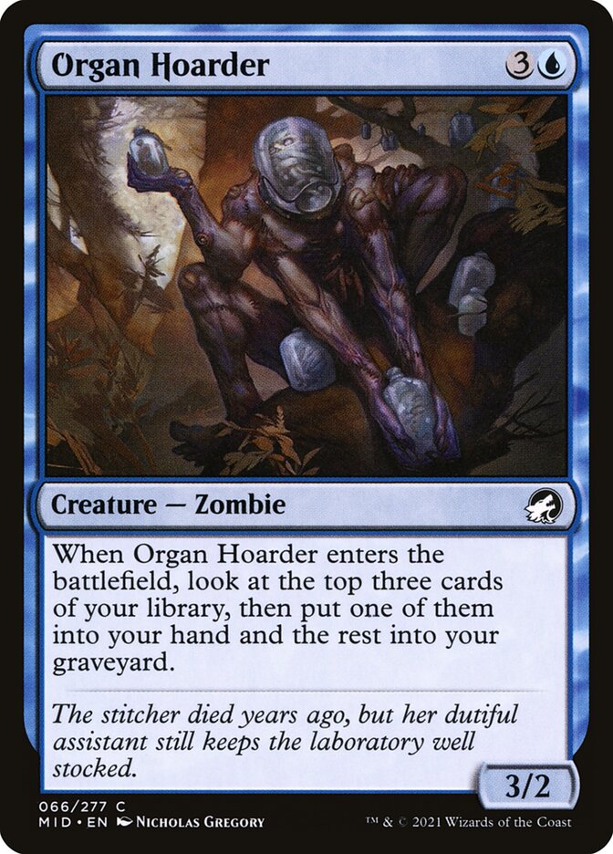 Organ Hoarder – Common Magic: The Gathering card from Innistrad: Midnight Hunt (#66)