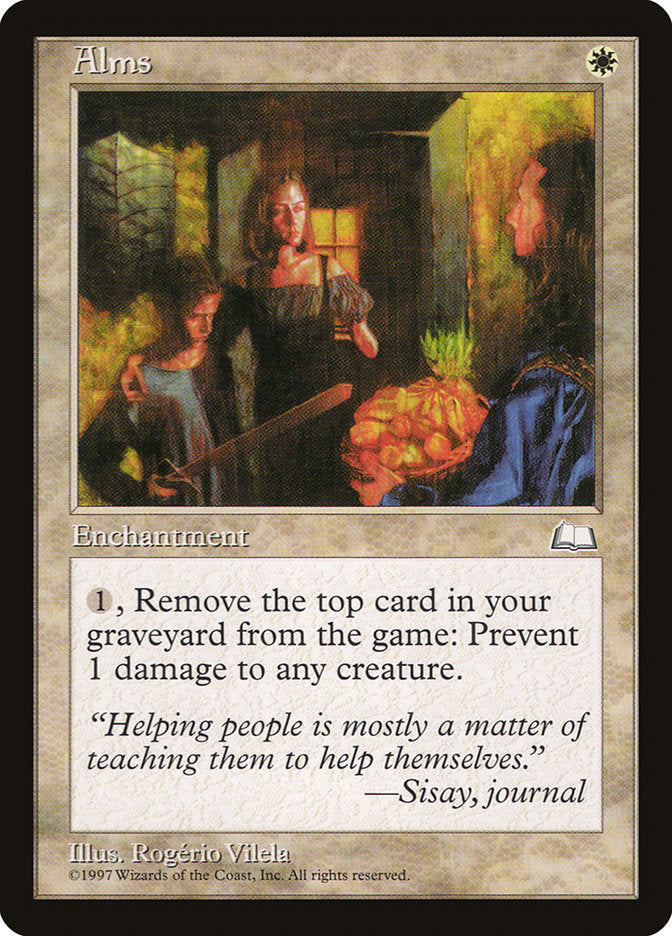 Alms – Common Magic: The Gathering card from Weatherlight (#3)