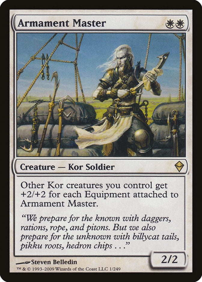 Armament Master – Rare Magic: The Gathering card from Zendikar (#1)