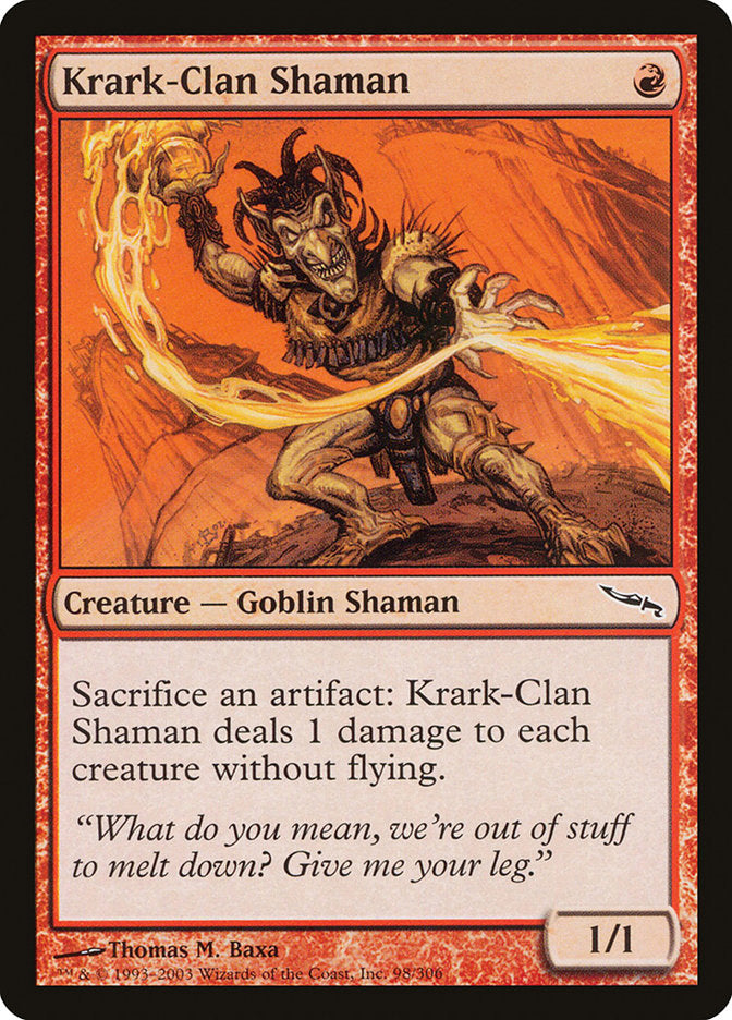 Krark-Clan Shaman – Common Magic: The Gathering card from Mirrodin (#98)