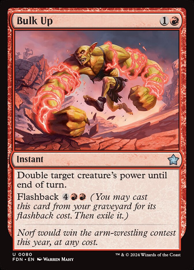 Bulk Up – Uncommon Magic: The Gathering card from Foundations (#80)