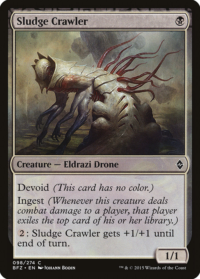 Sludge Crawler – Common Magic: The Gathering card from Battle for Zendikar (#98)