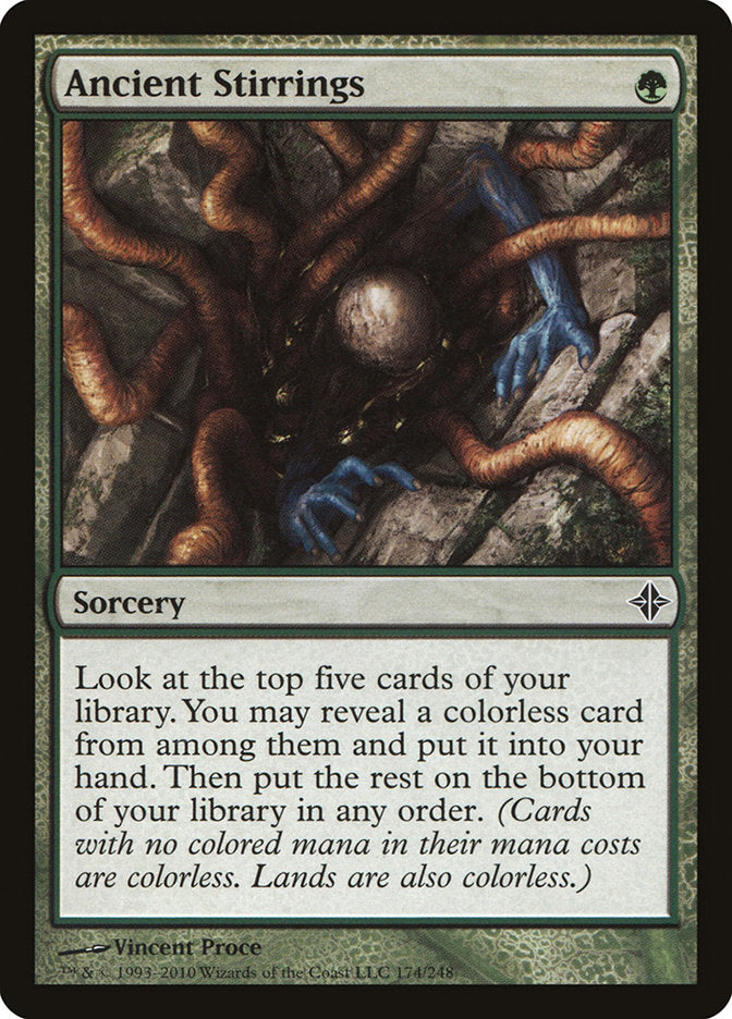 Ancient Stirrings – Common Magic: The Gathering card from Rise of the Eldrazi (#174)