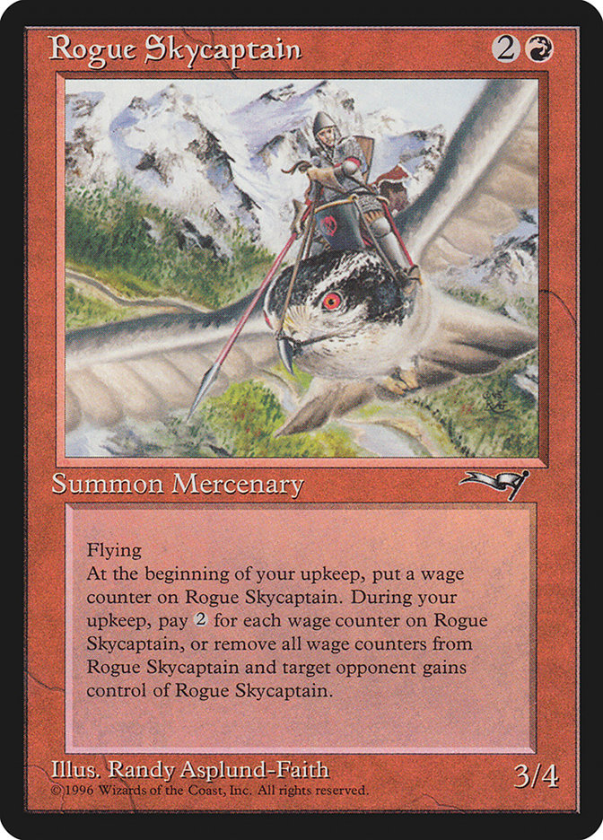 Rogue Skycaptain – Rare Magic: The Gathering card from Alliances (#79)