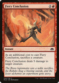 Fiery Conclusion – Common Magic: The Gathering card from Planechase Anthology (#42)