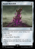 Basalt Monolith – Uncommon Magic: The Gathering card from Tales of Middle-earth Commander (#274)