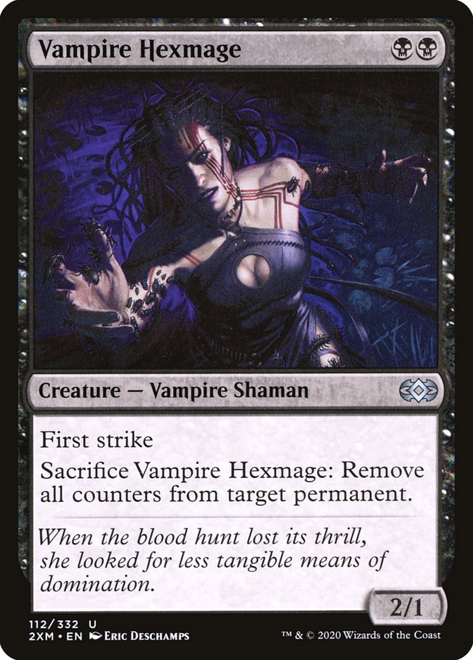 Vampire Hexmage – Uncommon Magic: The Gathering card from Double Masters (#112)