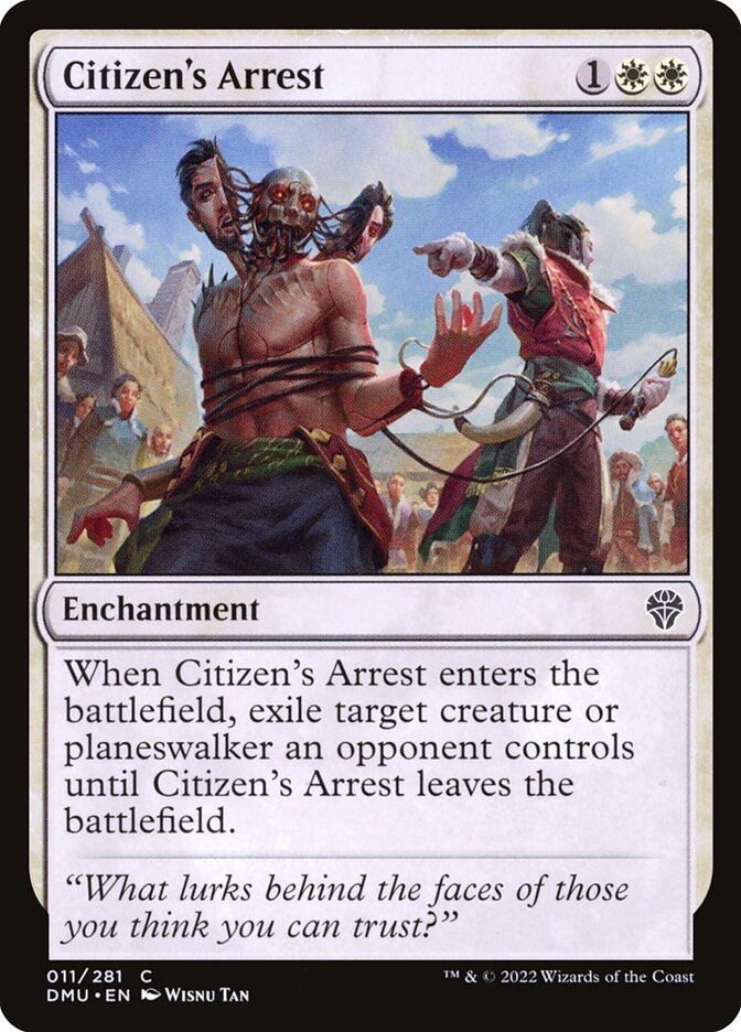 Citizen's Arrest – Common Magic: The Gathering card from Dominaria United (#11)