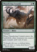 Thundering Ceratok – Common Magic: The Gathering card from War of the Spark (#179)