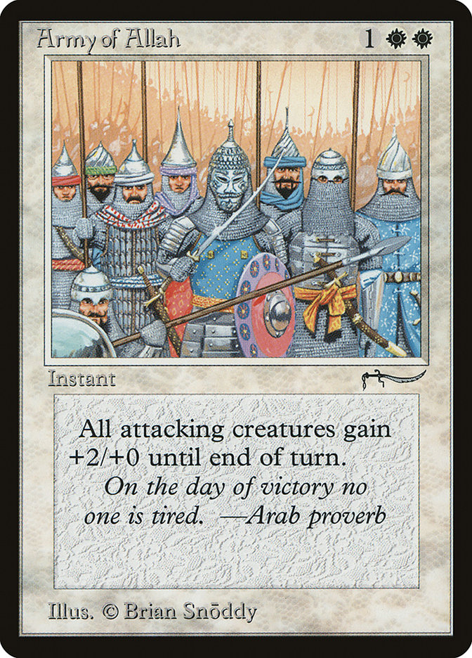 Army of Allah – Common Magic: The Gathering card from Arabian Nights (#2†)