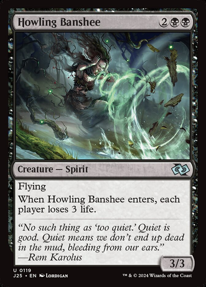 Howling Banshee – Uncommon Magic: The Gathering card from Foundations Jumpstart (#119)