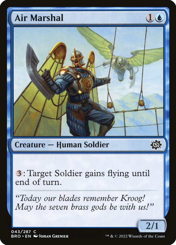 Air Marshal – Common Magic: The Gathering card from The Brothers' War (#43)