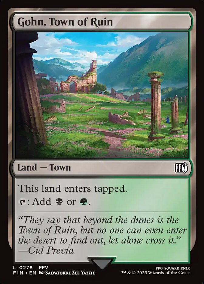 Gohn, Town of Ruin – Common Magic: The Gathering card from Final Fantasy (#278)