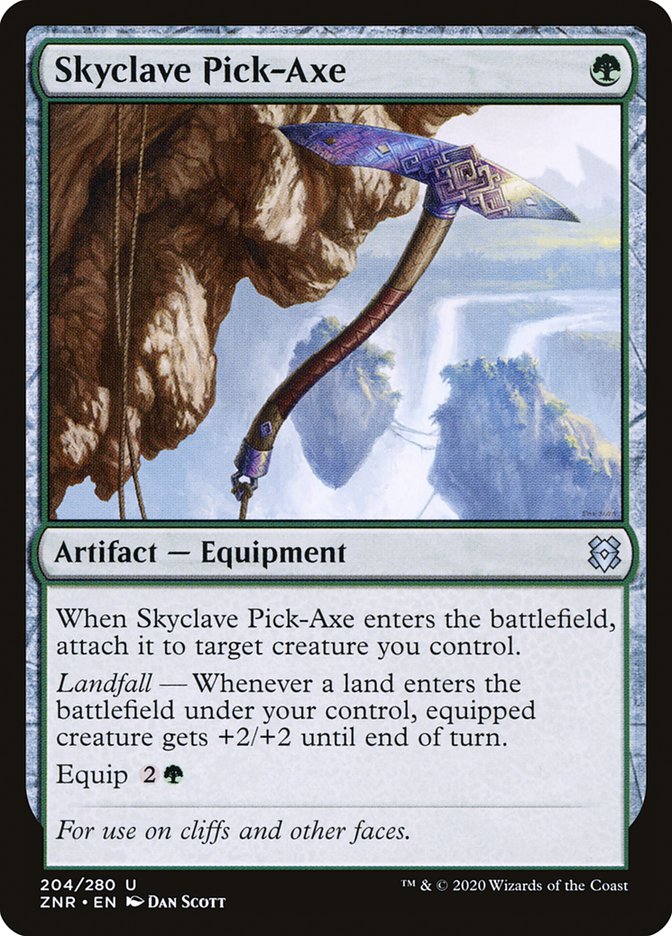 Skyclave Pick-Axe – Uncommon Magic: The Gathering card from Zendikar Rising (#204)