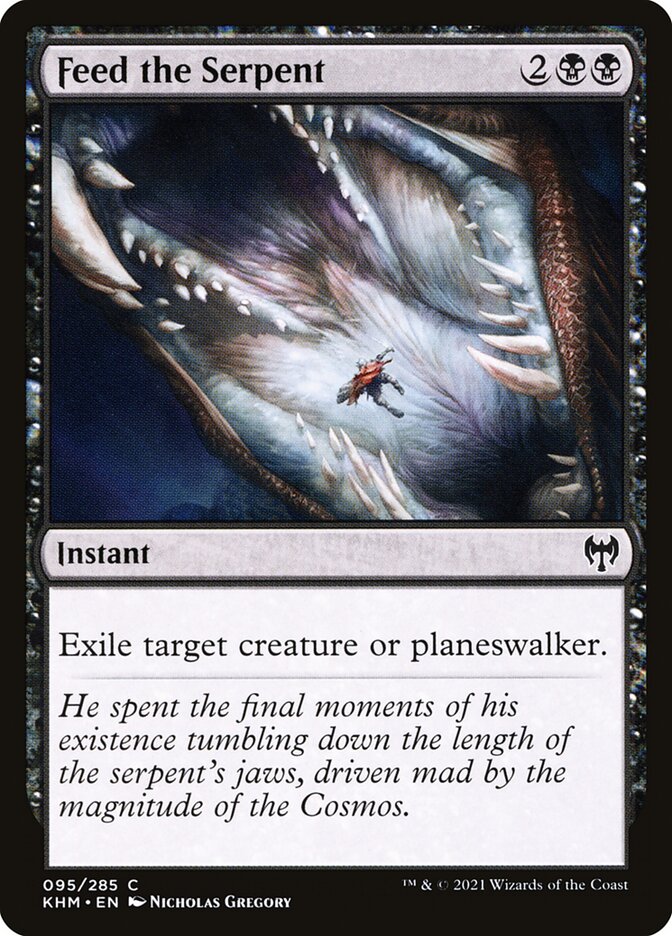 Feed the Serpent – Common Magic: The Gathering card from Kaldheim (#95)