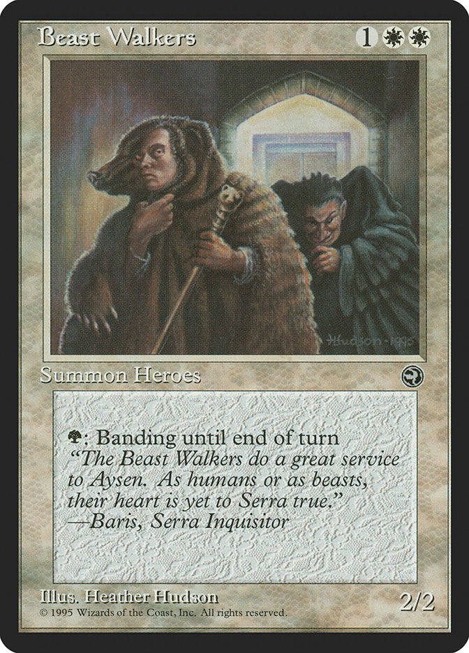 Beast Walkers – Rare Magic: The Gathering card from Homelands (#6)