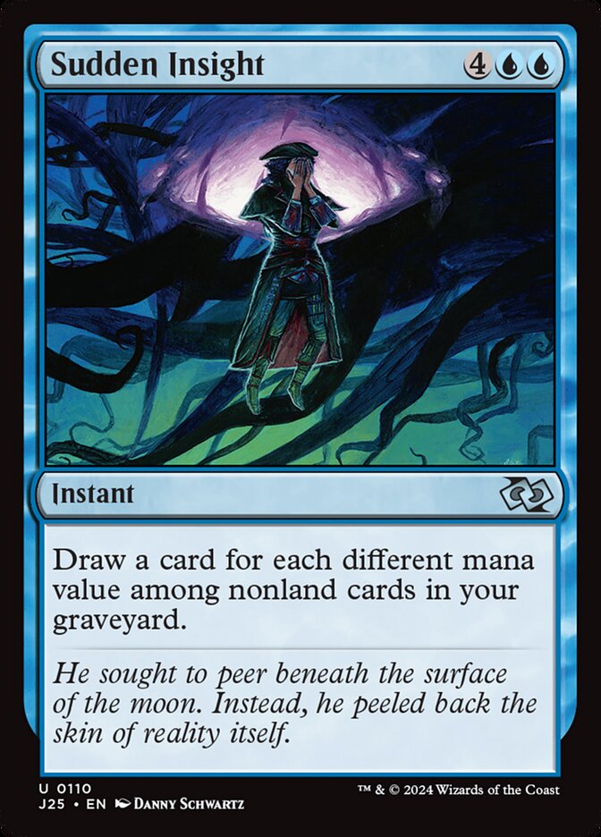 Sudden Insight – Uncommon Magic: The Gathering card from Foundations Jumpstart (#110)
