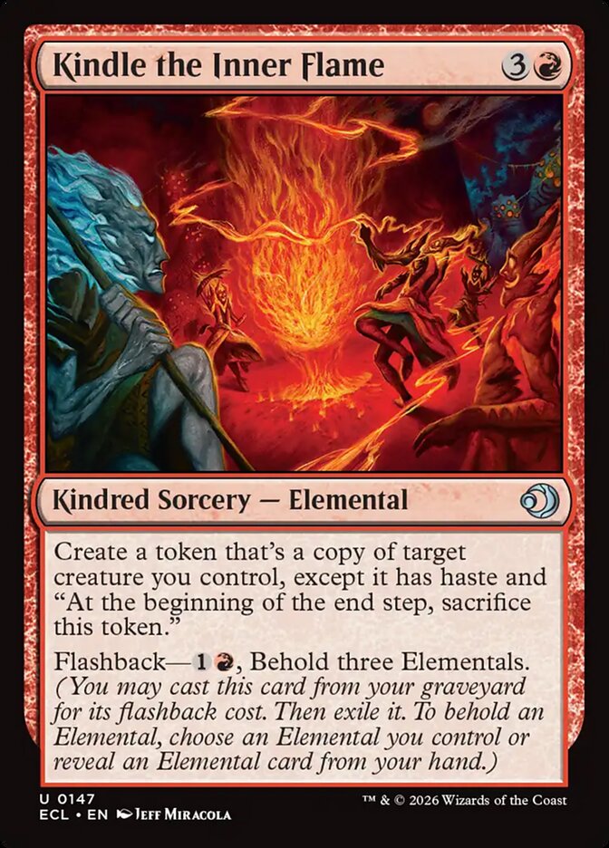 Kindle the Inner Flame – Uncommon Magic: The Gathering card from Lorwyn Eclipsed (#147)