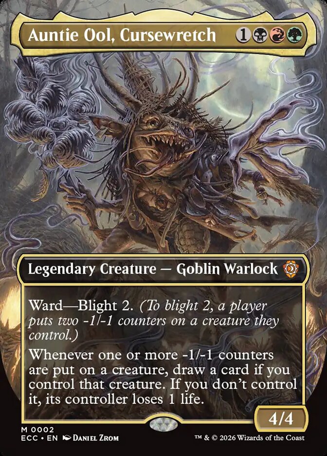 Auntie Ool, Cursewretch – Mythic Magic: The Gathering card from Lorwyn Eclipsed Commander (#2)