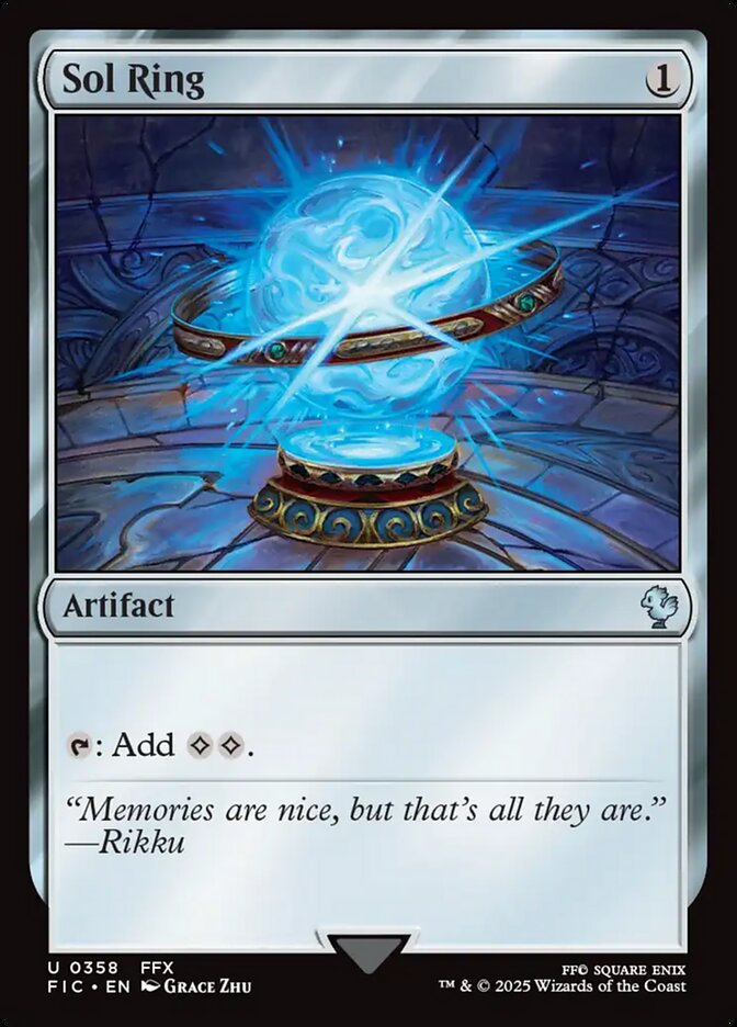 Sol Ring – Uncommon Magic: The Gathering card from Final Fantasy Commander (#358)