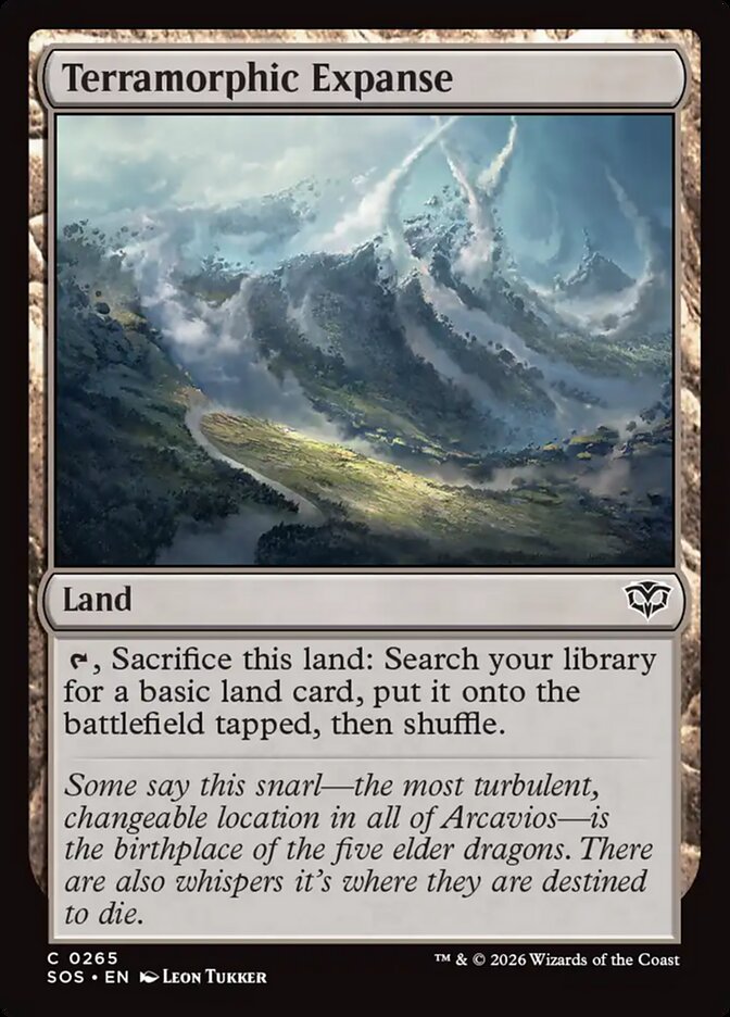 Terramorphic Expanse – Common Magic: The Gathering card from Secrets of Strixhaven (#265)