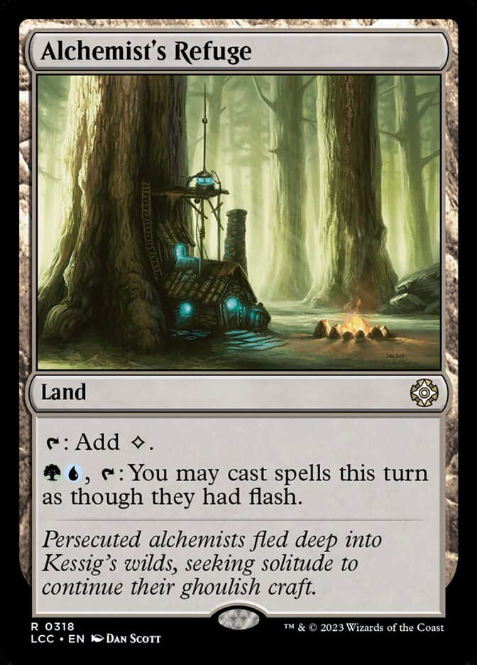Alchemist's Refuge – Rare Magic: The Gathering card from The Lost Caverns of Ixalan Commander (#318)