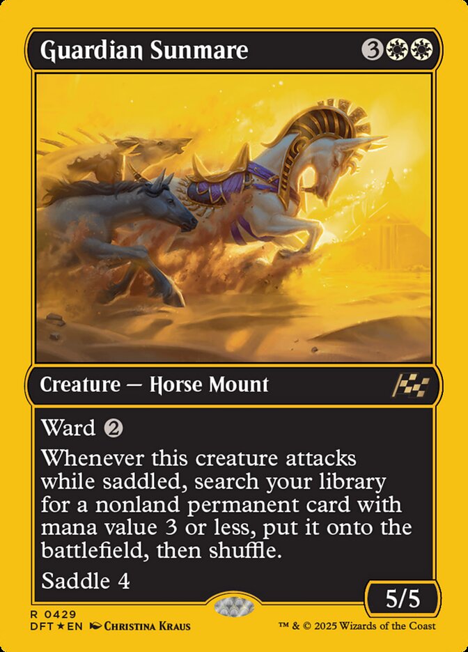 Guardian Sunmare – Rare Magic: The Gathering card from Aetherdrift (#429)