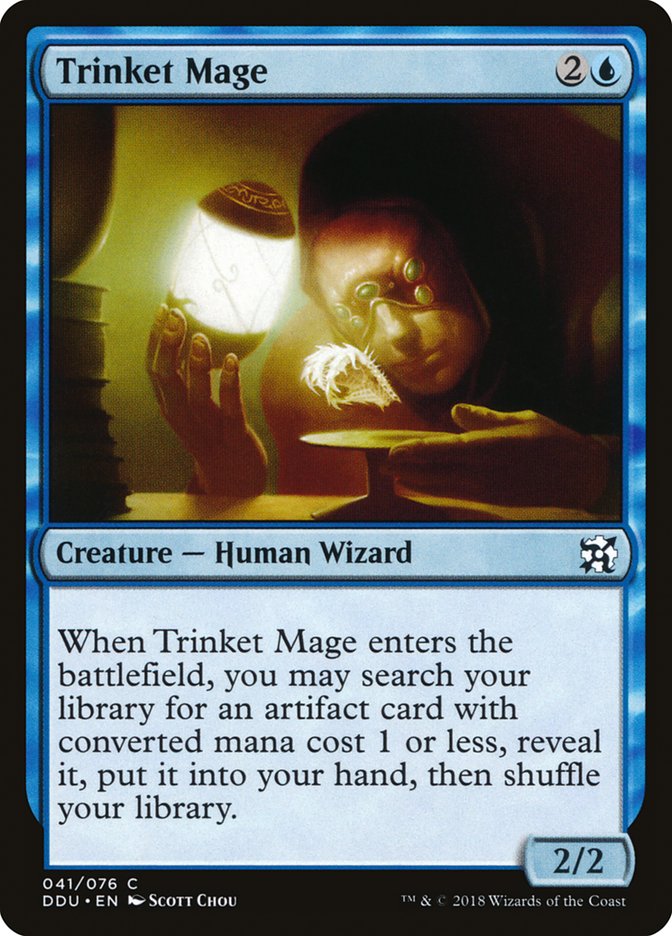 Trinket Mage – Common Magic: The Gathering card from Duel Decks: Elves vs. Inventors (#41)