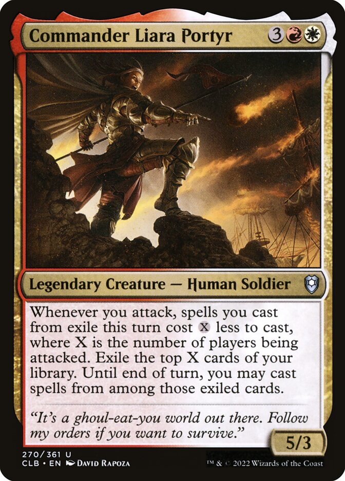 Commander Liara Portyr – Uncommon Magic: The Gathering card from Commander Legends: Battle for Baldur's Gate (#270)