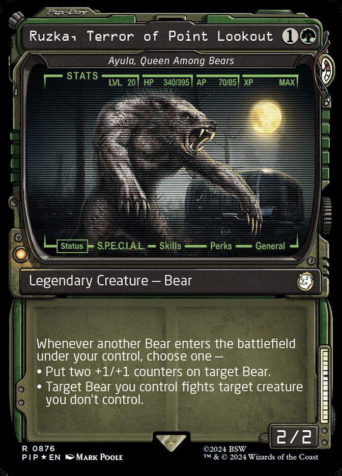 Ayula, Queen Among Bears – Rare Magic: The Gathering card from Fallout (#876)