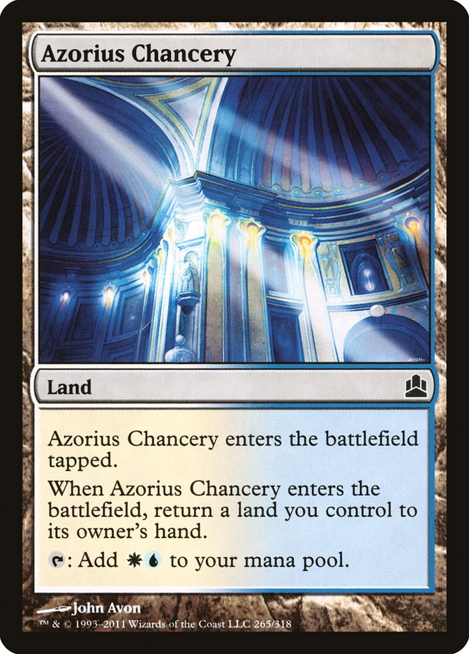 Azorius Chancery – Common Magic: The Gathering card from Commander 2011 (#265)