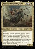 Arthur, Marigold Knight – Mythic Magic: The Gathering card from Bloomburrow Commander (#5)