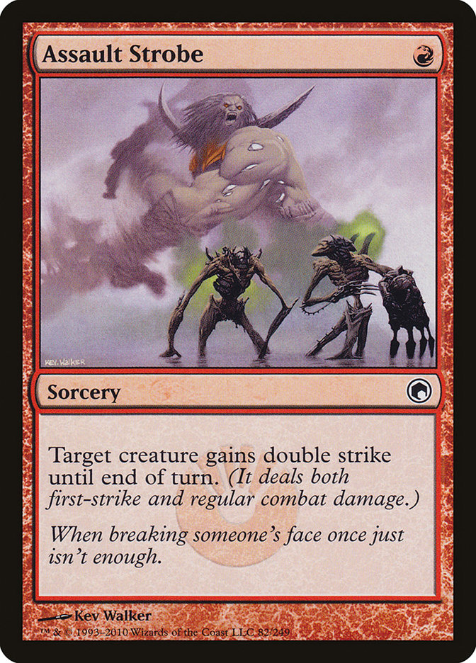 Assault Strobe – Common Magic: The Gathering card from Scars of Mirrodin (#82)