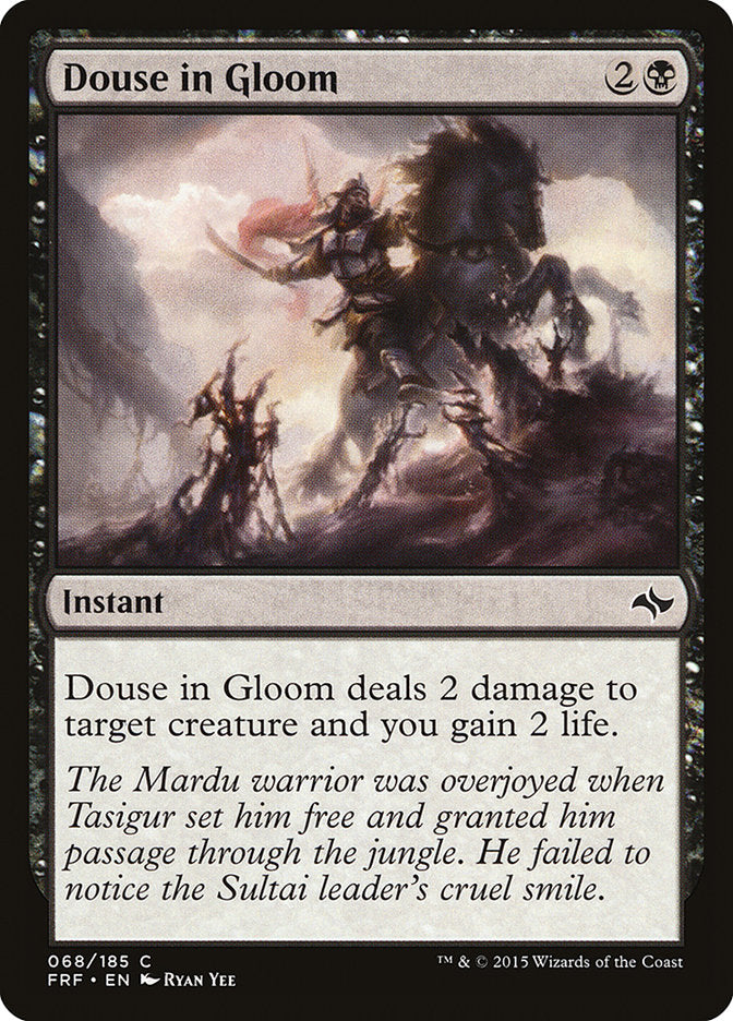 Douse in Gloom – Common Magic: The Gathering card from Fate Reforged (#68)