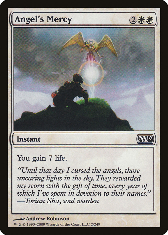 Angel's Mercy – Common Magic: The Gathering card from Magic 2010 (#2)