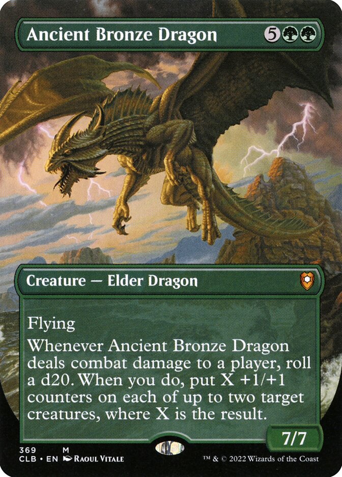 Ancient Bronze Dragon – Mythic Magic: The Gathering card from Commander Legends: Battle for Baldur's Gate (#369)