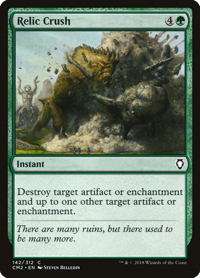 Relic Crush – Common Magic: The Gathering card from Commander Anthology Volume II (#142)